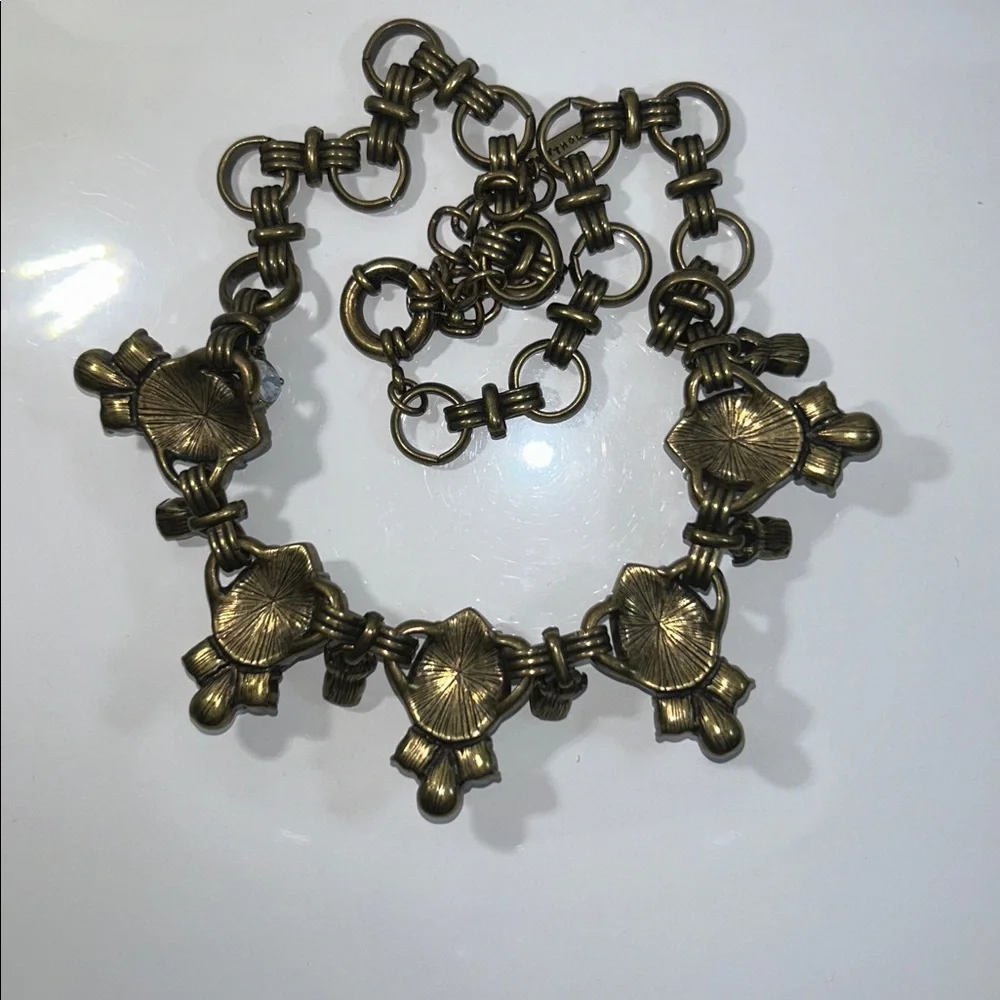 NWOT Bronze Statement Necklace By Designer Methodology